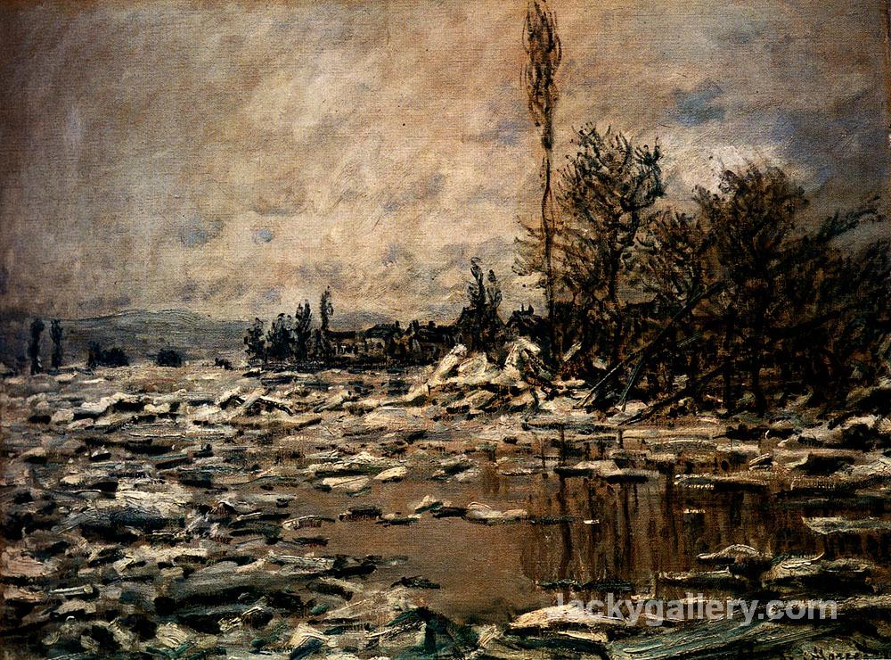 The Break-up of the Ice by Claude Monet paintings reproduction